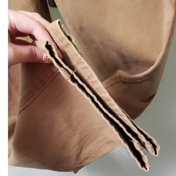 VINTAGE Old Navy Y2K '02 Tan Push Button Jeans Size 10 ~ Retro Funky Hippie Boho - Picture 5 of 8